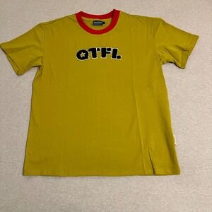 Quarterfinal Mens Olive Green Q T F L Graphic T Shirt Short Sleeve Crew Neck